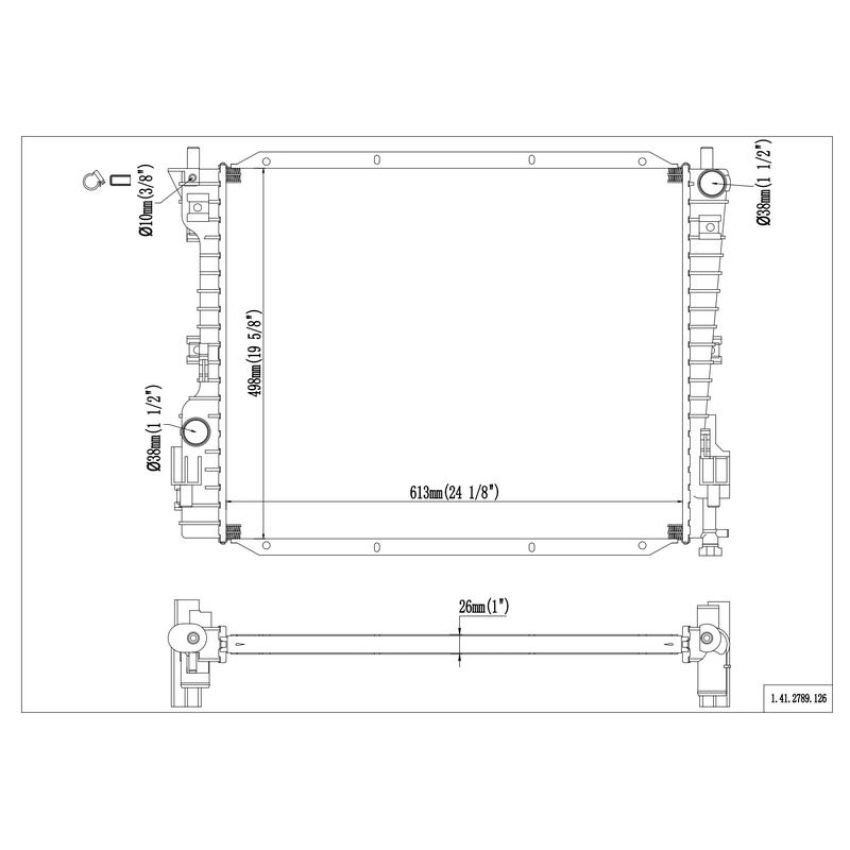 Reach International 41-2789 Radiator