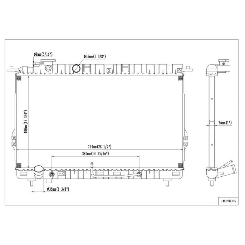 Reach International 41-2790 Radiator