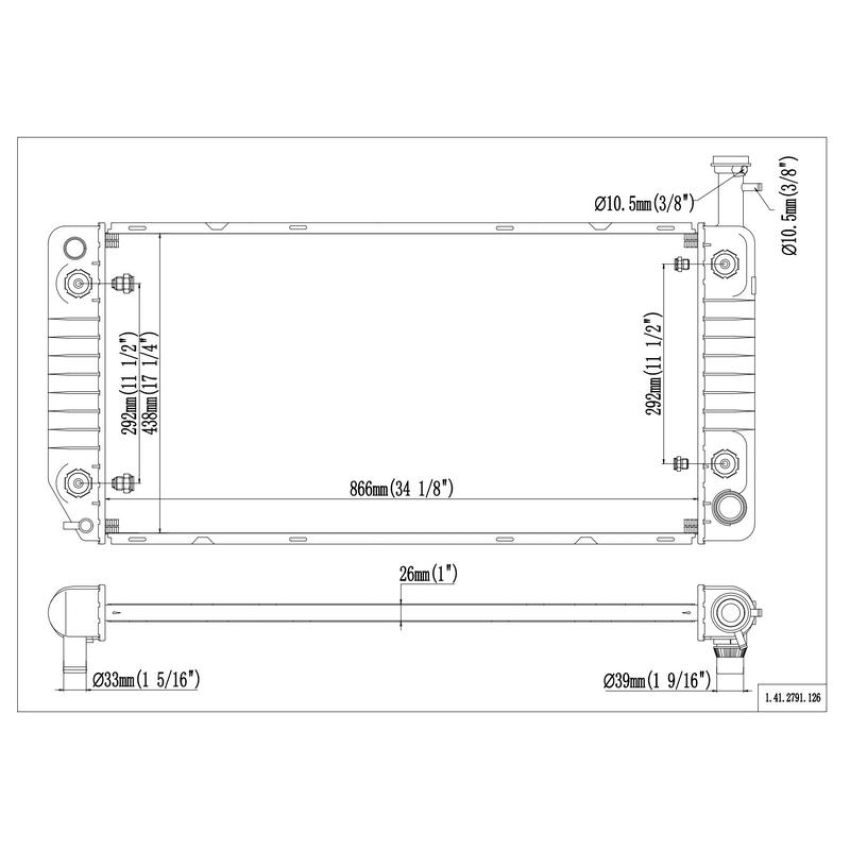 Reach International 41-2791 Radiator