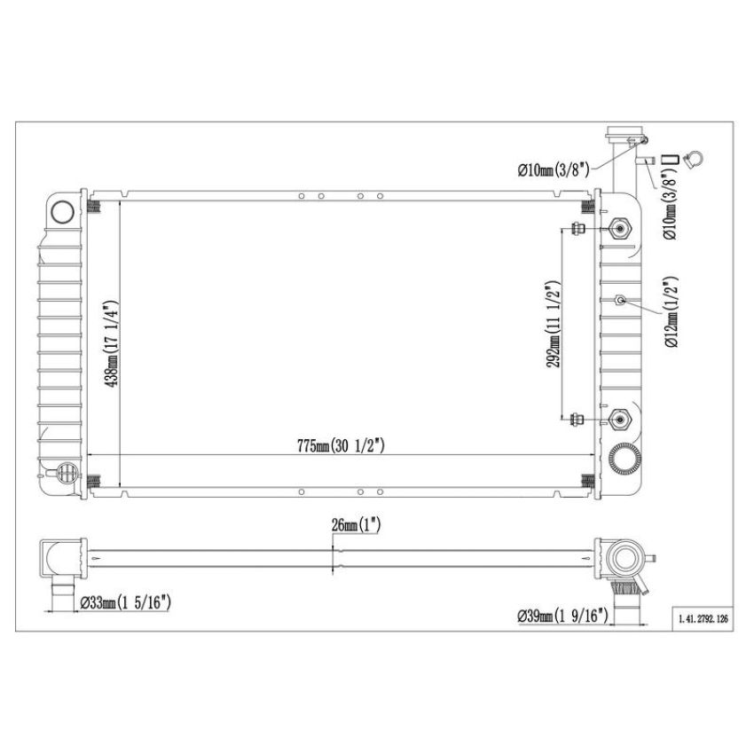 Reach International 41-2792 Radiator