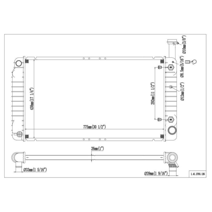 Reach International 41-2793 Radiator
