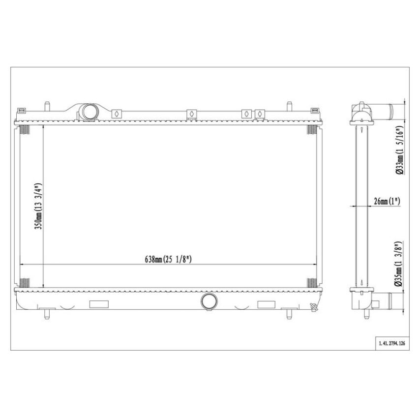Reach International 41-2794 Radiator