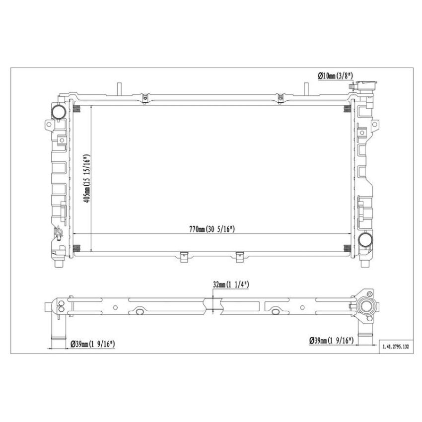Reach International 41-2795 Radiator