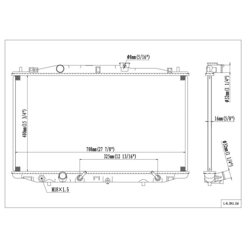 Reach International 41-2797 Radiator