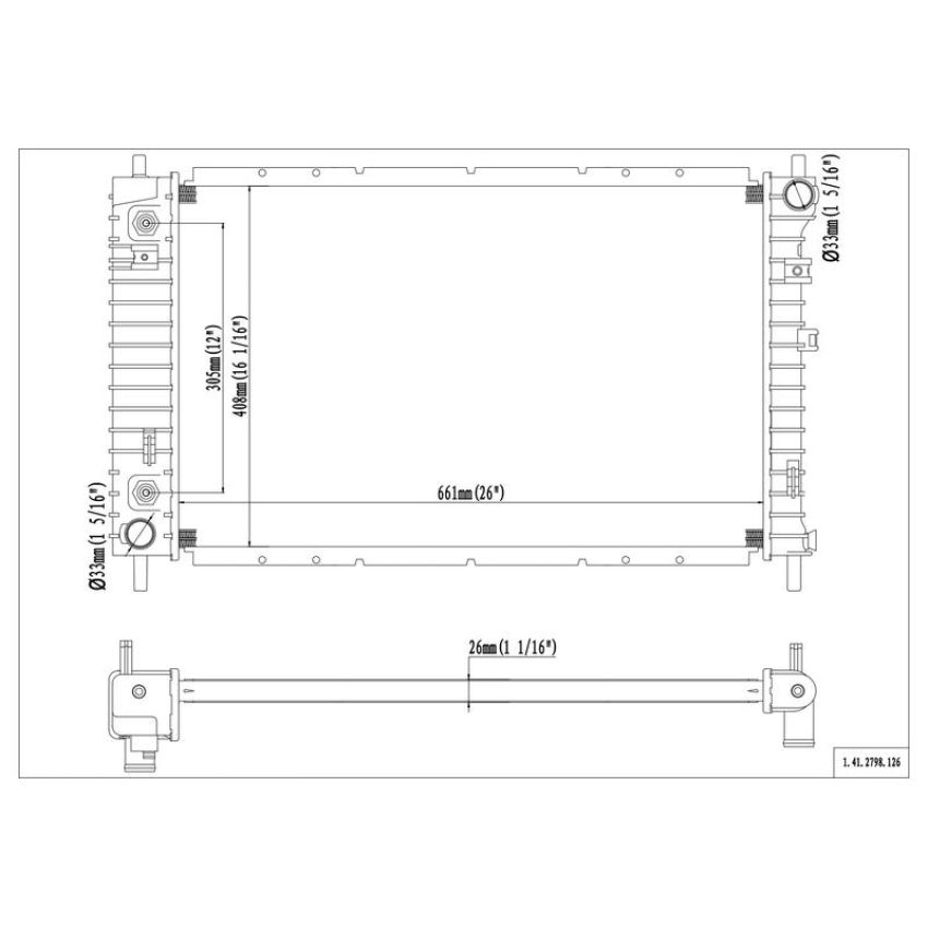 Reach International 41-2798 Radiator
