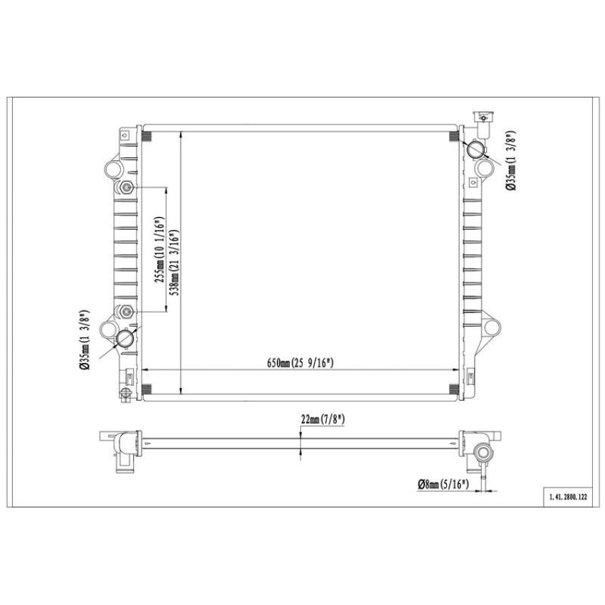 Reach International 41-2800 Radiator