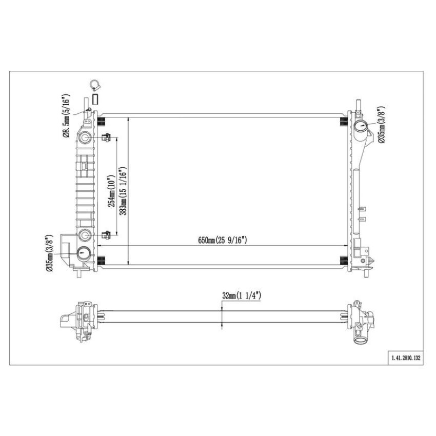 Reach International 41-2810 Radiator