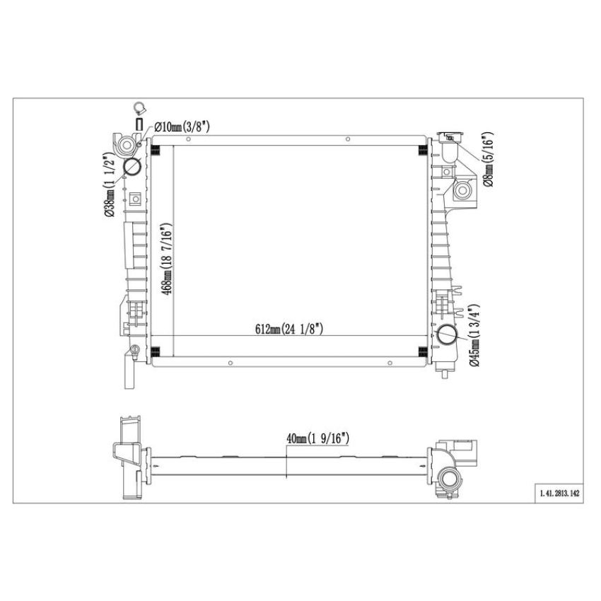 Reach International 41-2813 Radiator