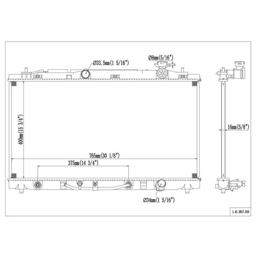 Reach International 41-2817 Radiator
