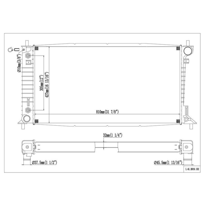 Reach International 41-2819 Radiator