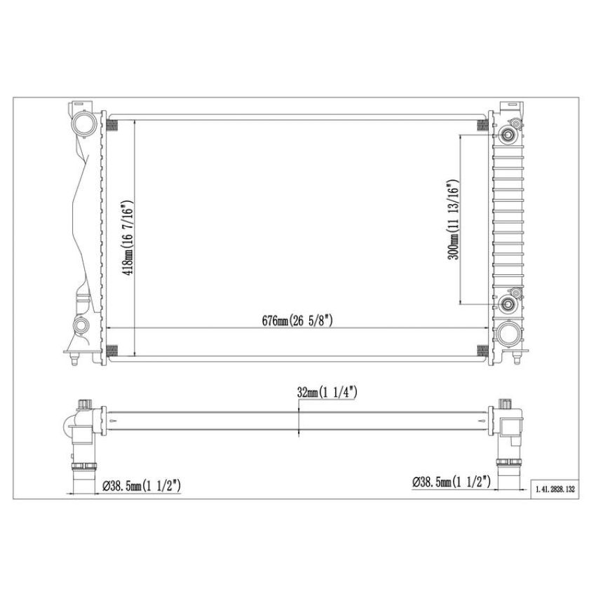 Reach International 41-2828 Radiator