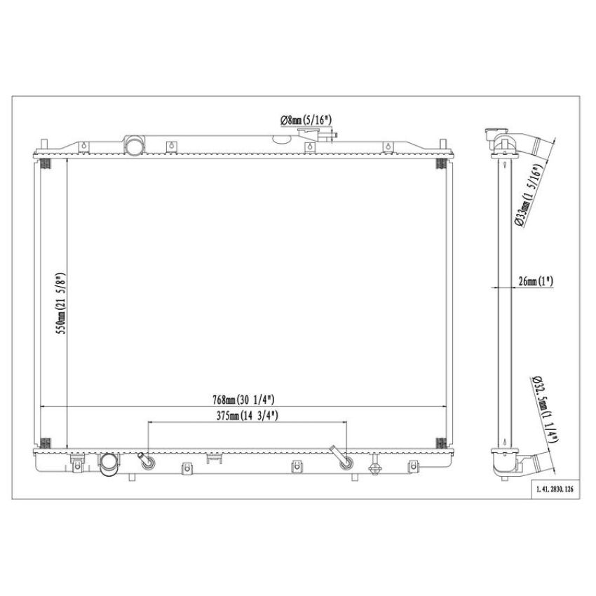 Reach International 41-2830 Radiator