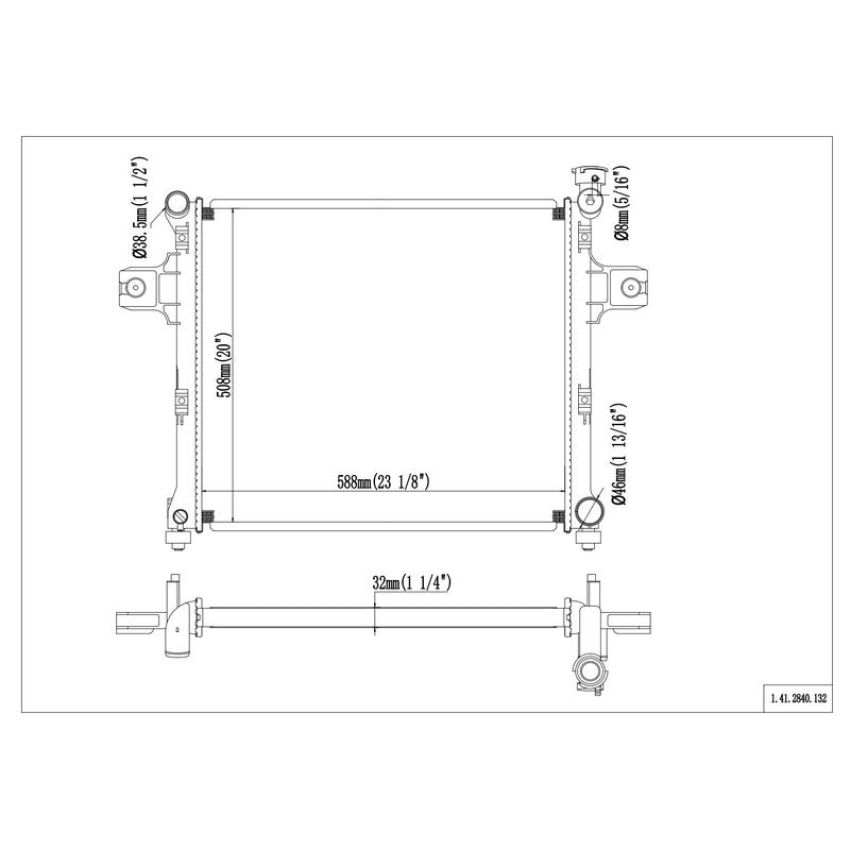 Reach International 41-2840 Radiator