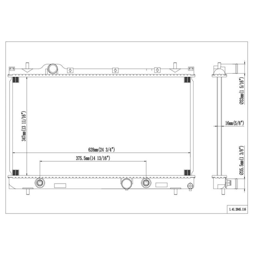 Reach International 41-2845 Radiator