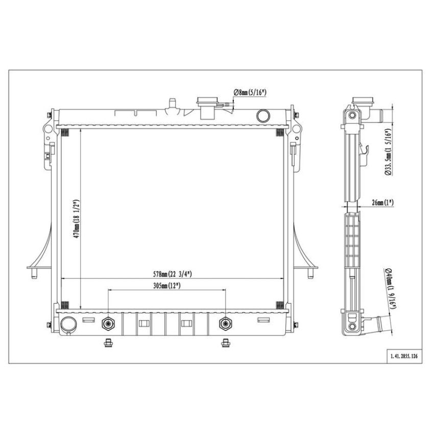 Reach International 41-2855 Radiator