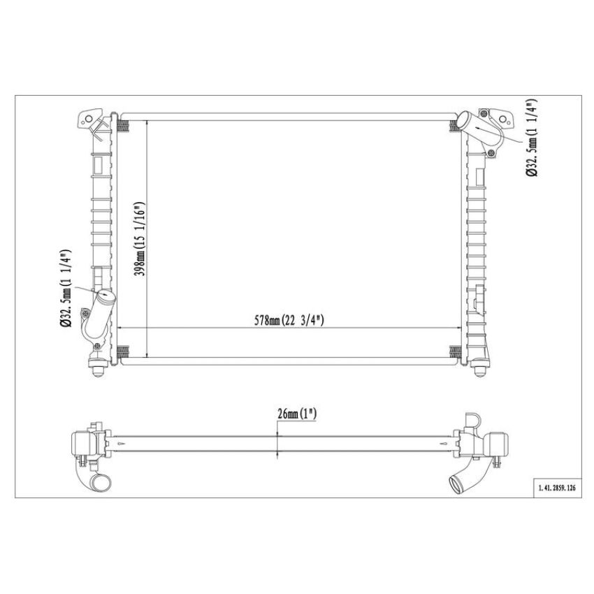 Reach International 41-2859 Radiator