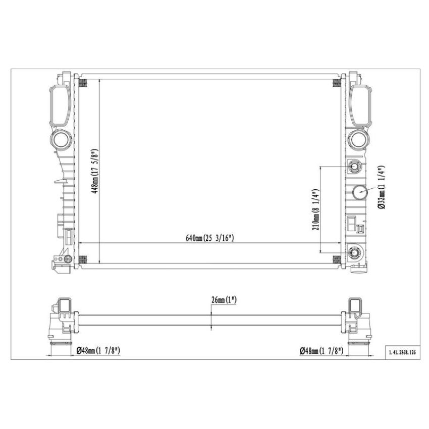 Reach International 41-2868 Radiator
