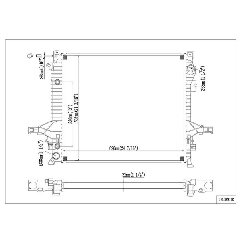 Reach International 41-2878 Radiator
