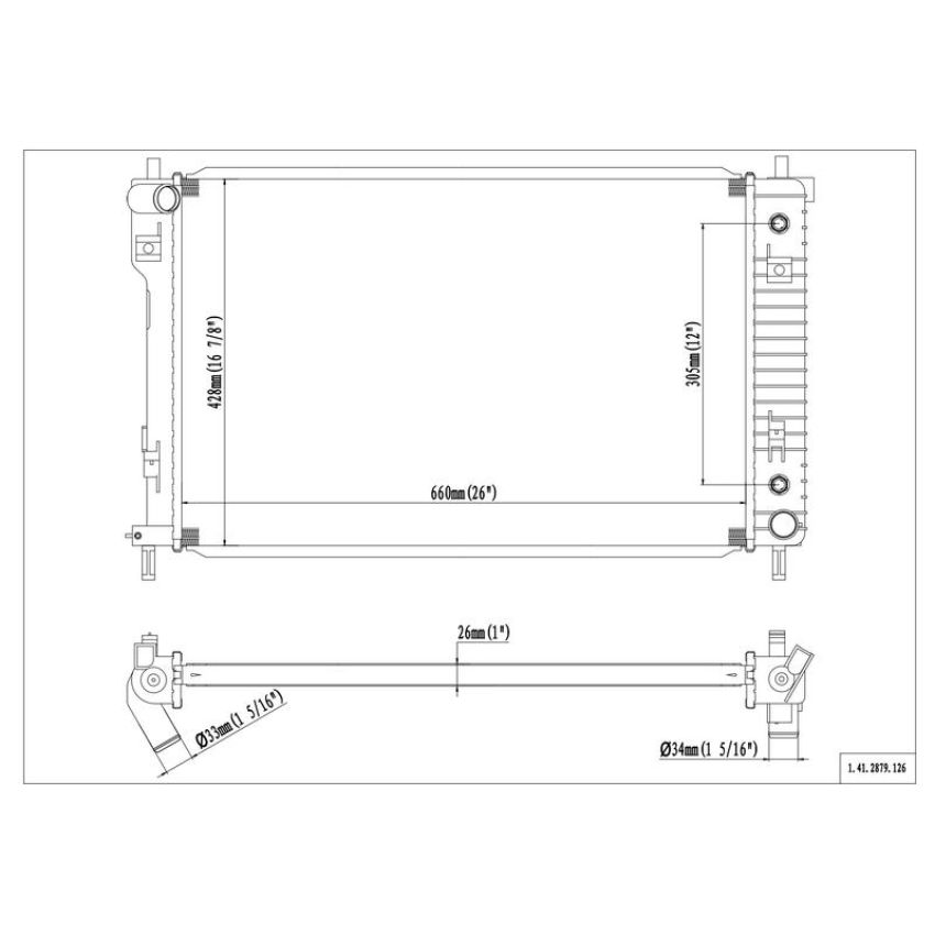 Reach International 41-2879 Radiator