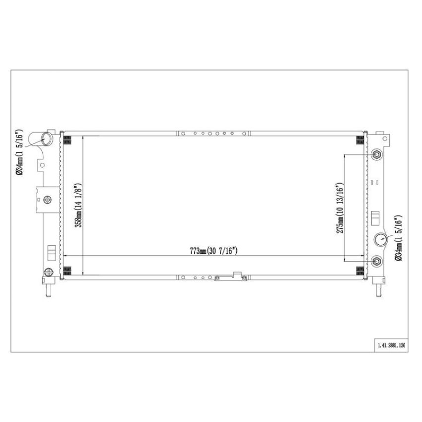 Reach International 41-2881 Radiator