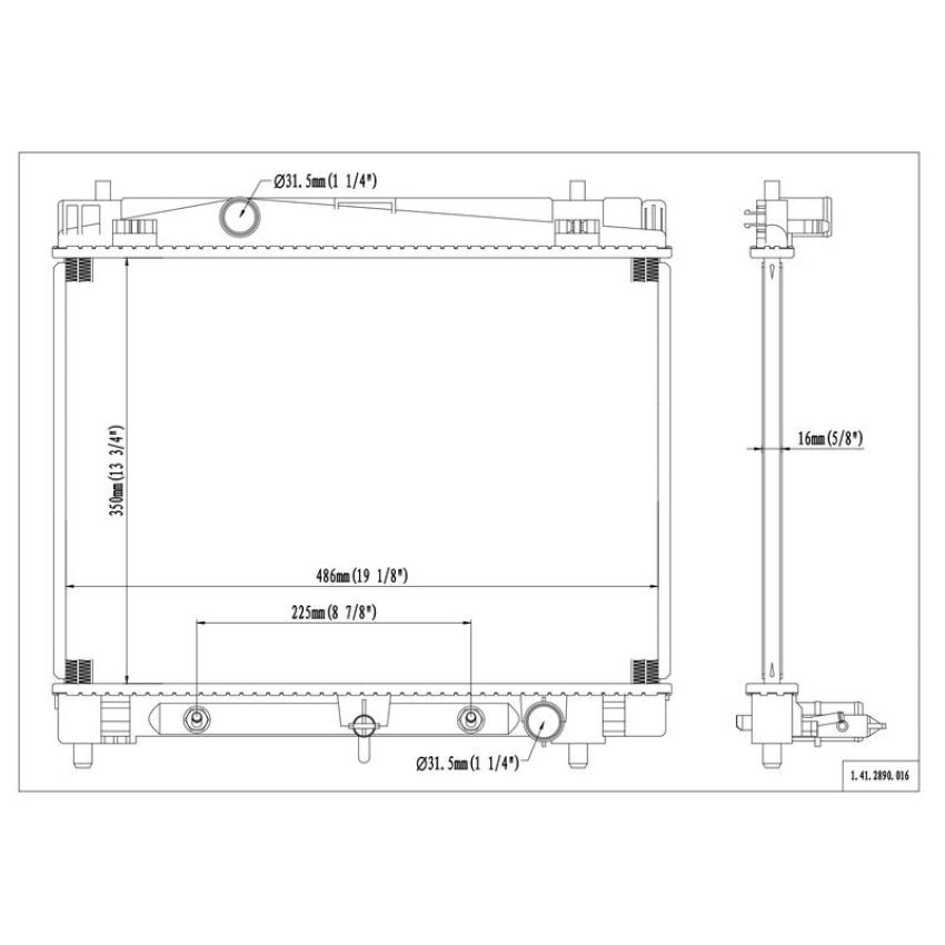 Reach International 41-2890 Radiator