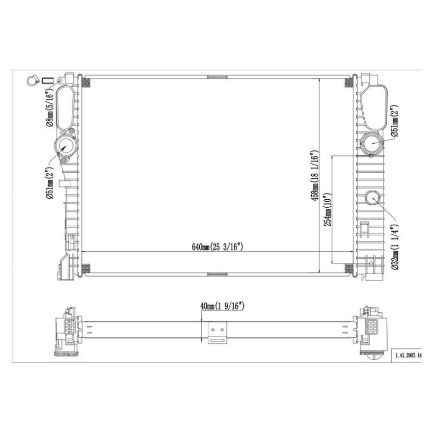 Reach International 41-2907 Radiator