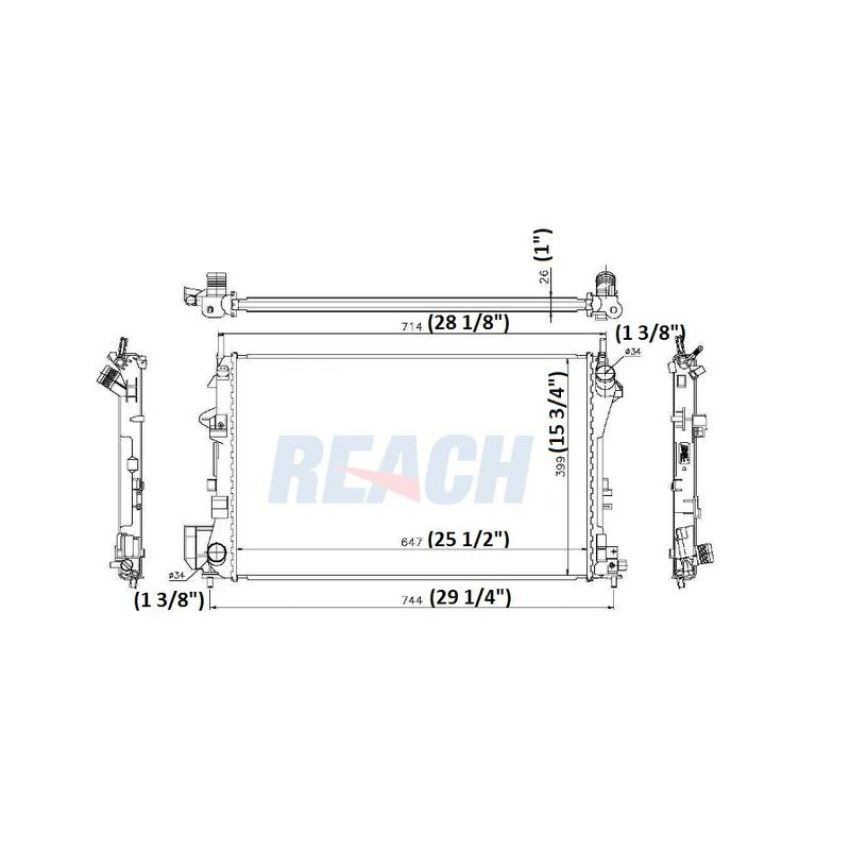 Reach International 41-2913 Radiator