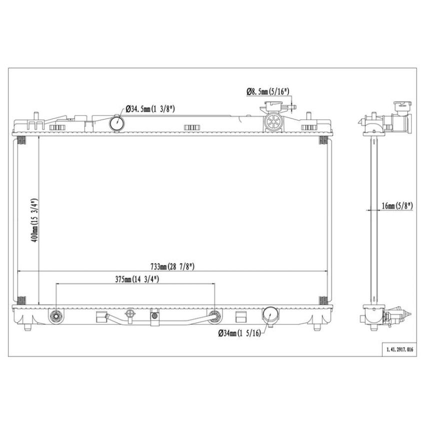 Reach International 41-2917 Radiator