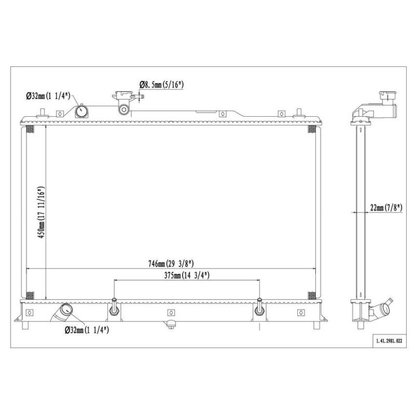 Reach International 41-2918 Radiator