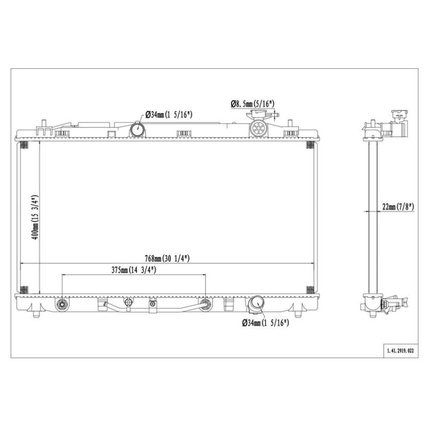 Reach International 41-2919 Radiator