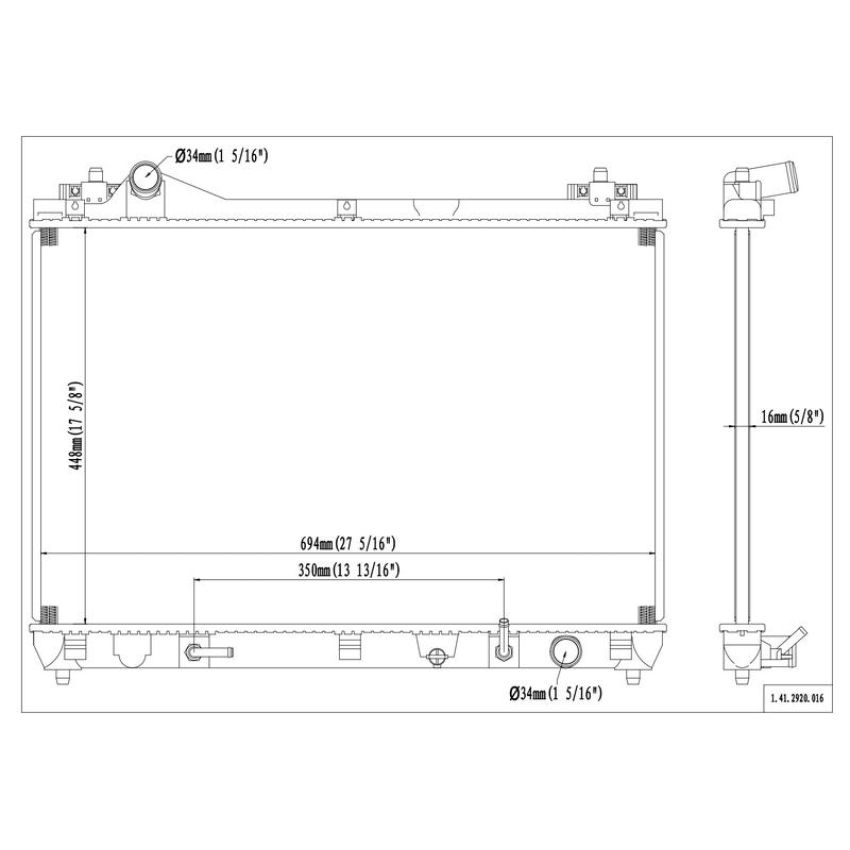 Reach International 41-2920 Radiator