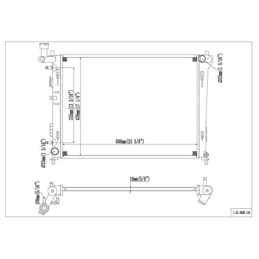 Reach International 41-2928 Radiator