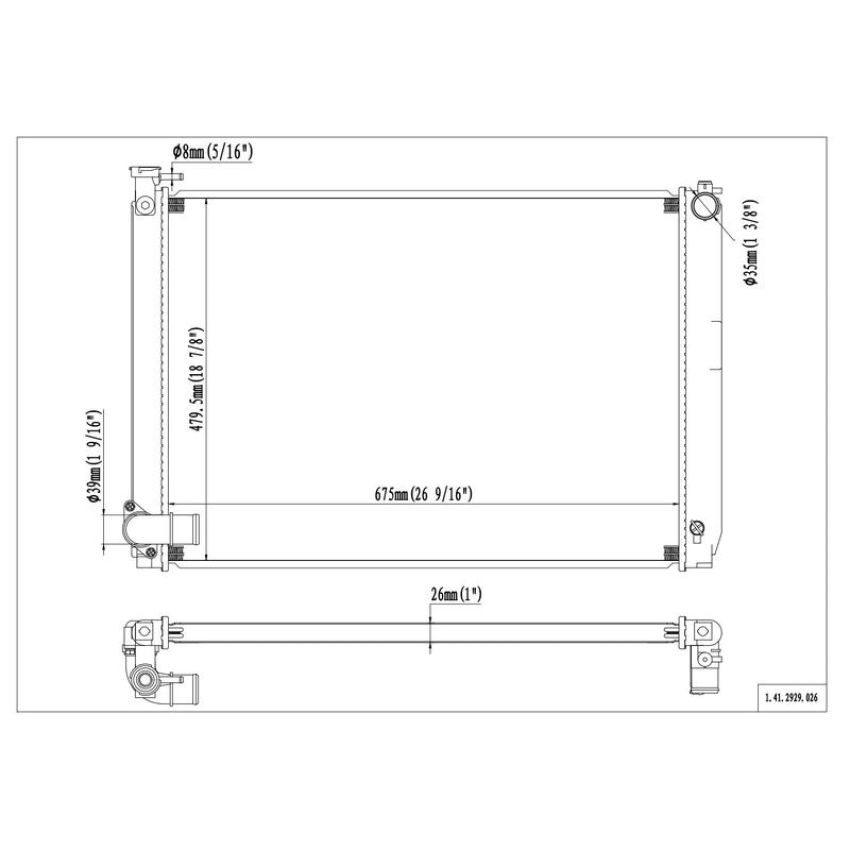Reach International 41-2929 Radiator