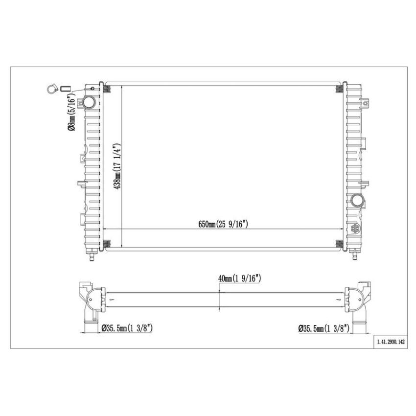 Reach International 41-2930 Radiator