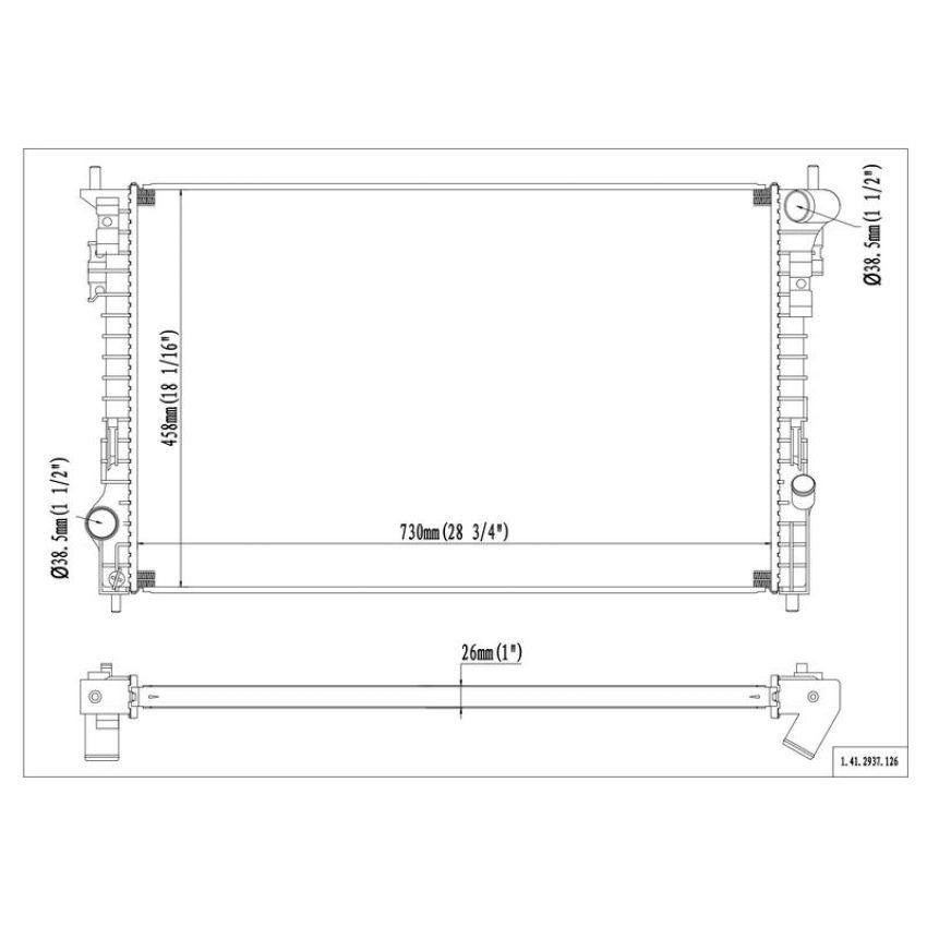 Reach International 41-2937 Radiator