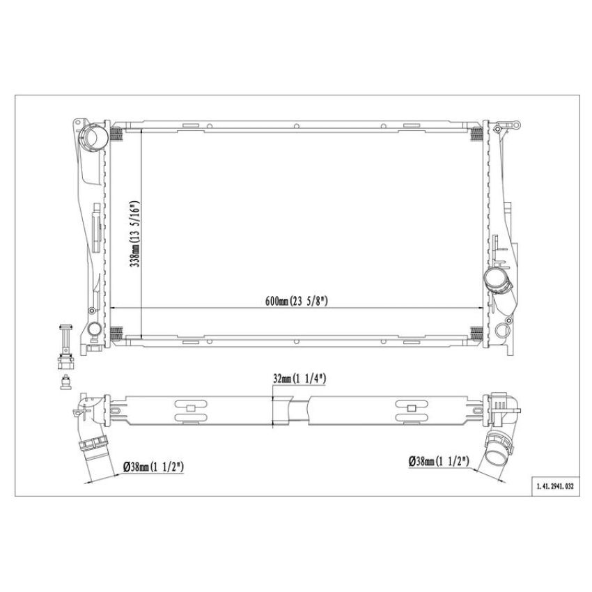 Reach International 41-2941 Radiator