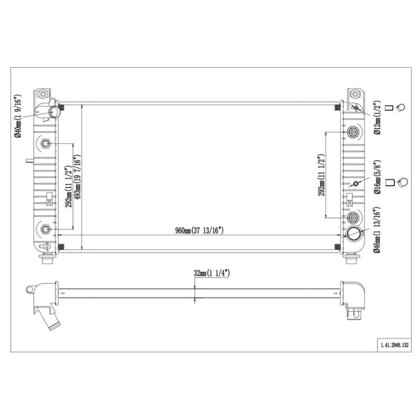 Reach International 41-2948 Radiator