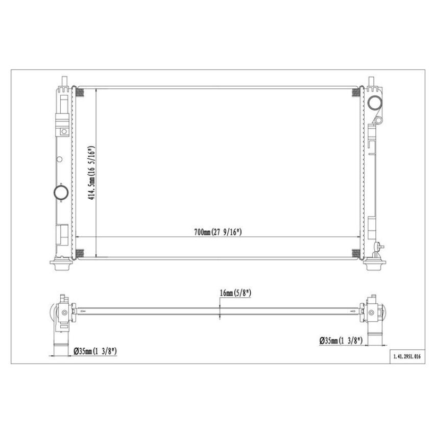 Reach International 41-2951 Radiator