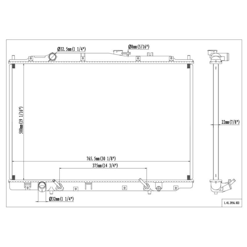 Reach International 41-2956 Radiator