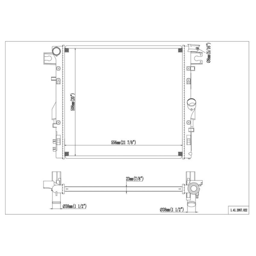 Reach International 41-2957 Radiator