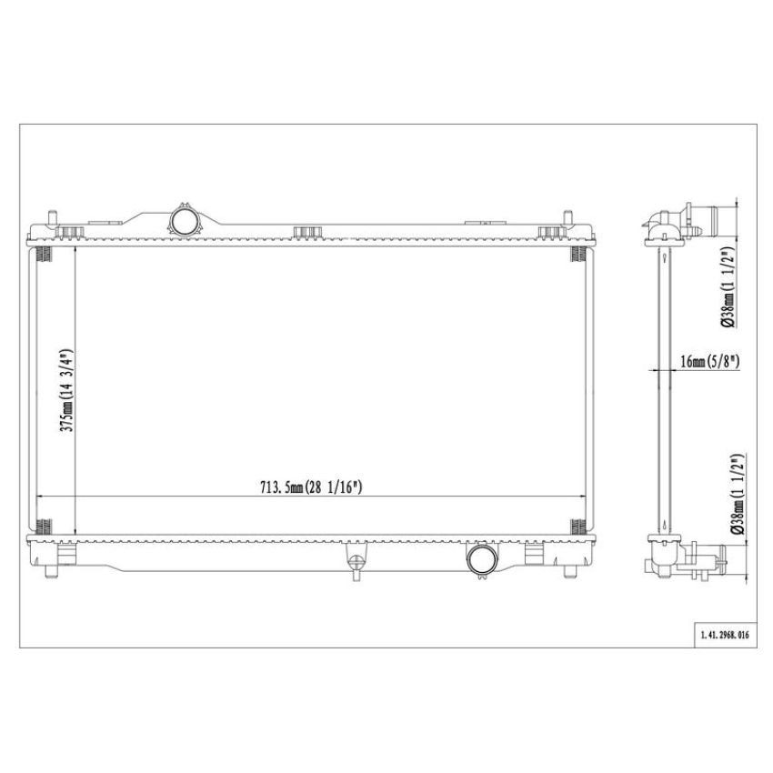 Reach International 41-2968 Radiator