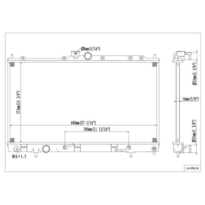 Reach International 41-2970 Radiator