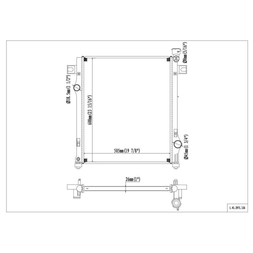 Reach International 41-2971 Radiator