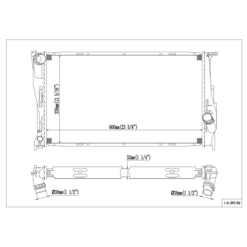 Reach International 41-2973 Radiator