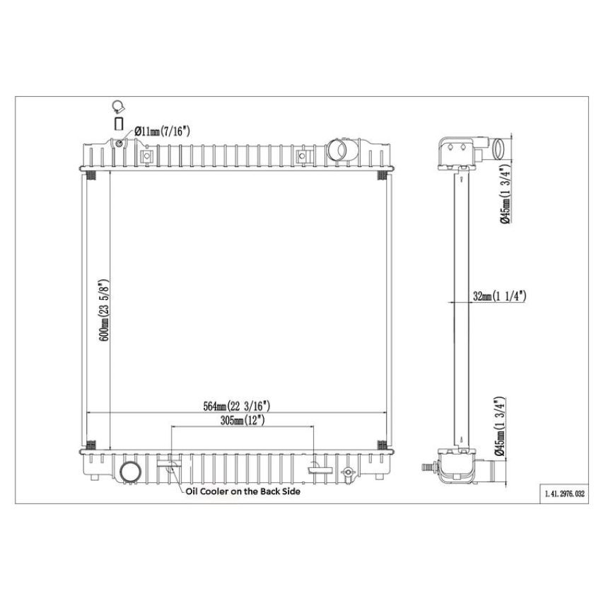 Reach International 41-2976 Radiator