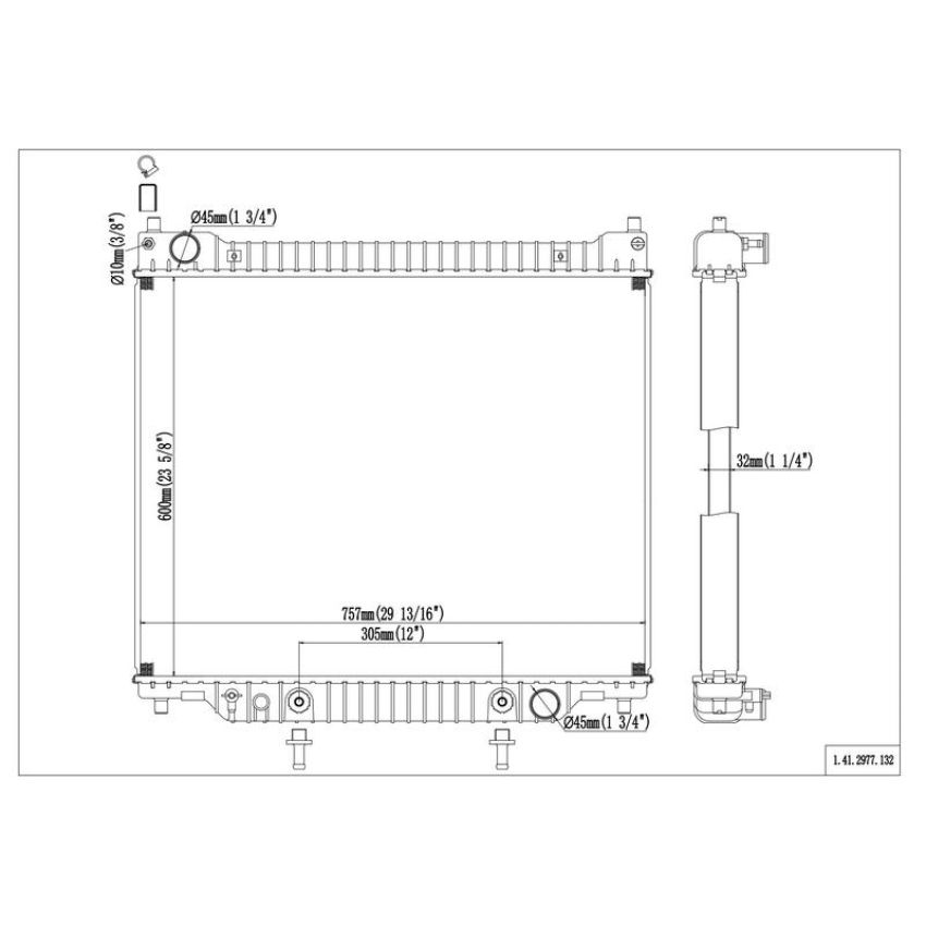 Reach International 41-2977 Radiator