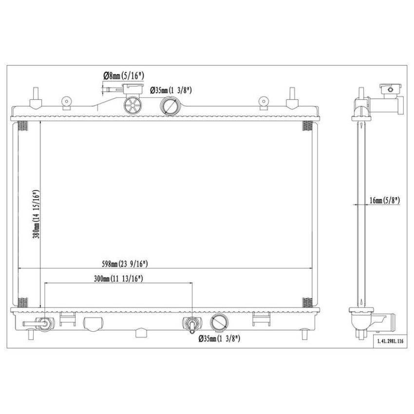 Reach International 41-2981 Radiator