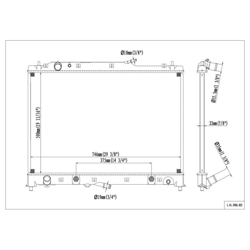 Reach International 41-2986 Radiator