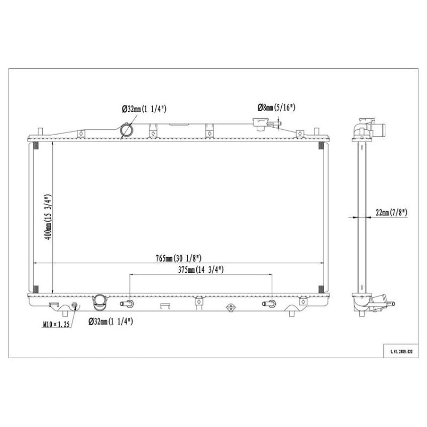 Reach International 41-2989 Radiator