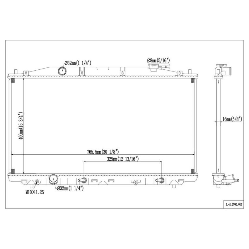 Reach International 41-2990 Radiator